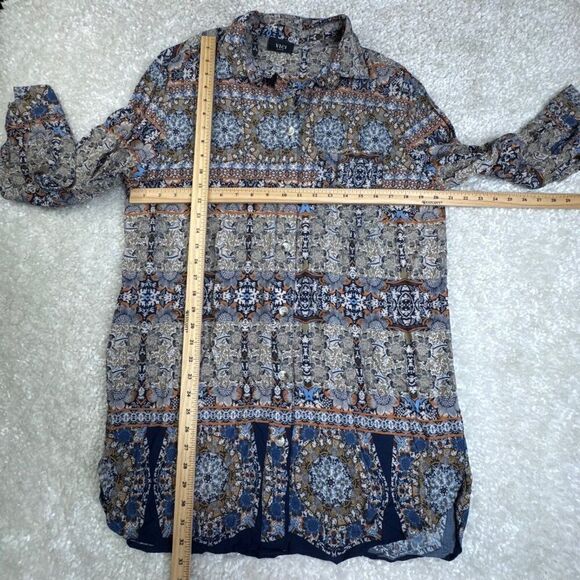 VICI Floral Button Front Long Sleeve Shirt Dress - Picture 9 of 9